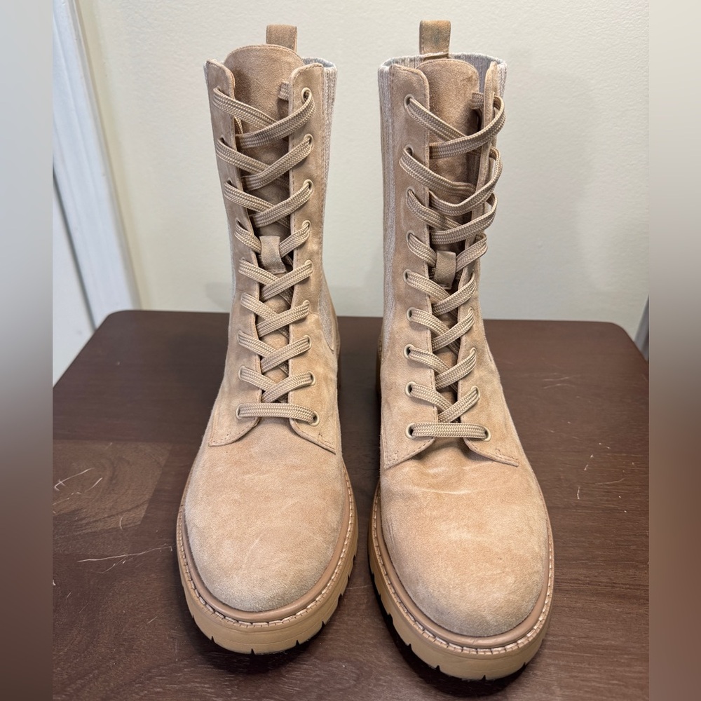 Tan combat boots - Picture 2 of 5